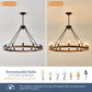 Vero Wagon Wheel Chandelier