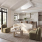 Kakao Olive Brown Swivel Chair