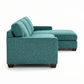 Clifford L-Shaped Sectional Sofa – Made in USA, 9 Fabric Options - Hepburn Emerald - Fabric (2)