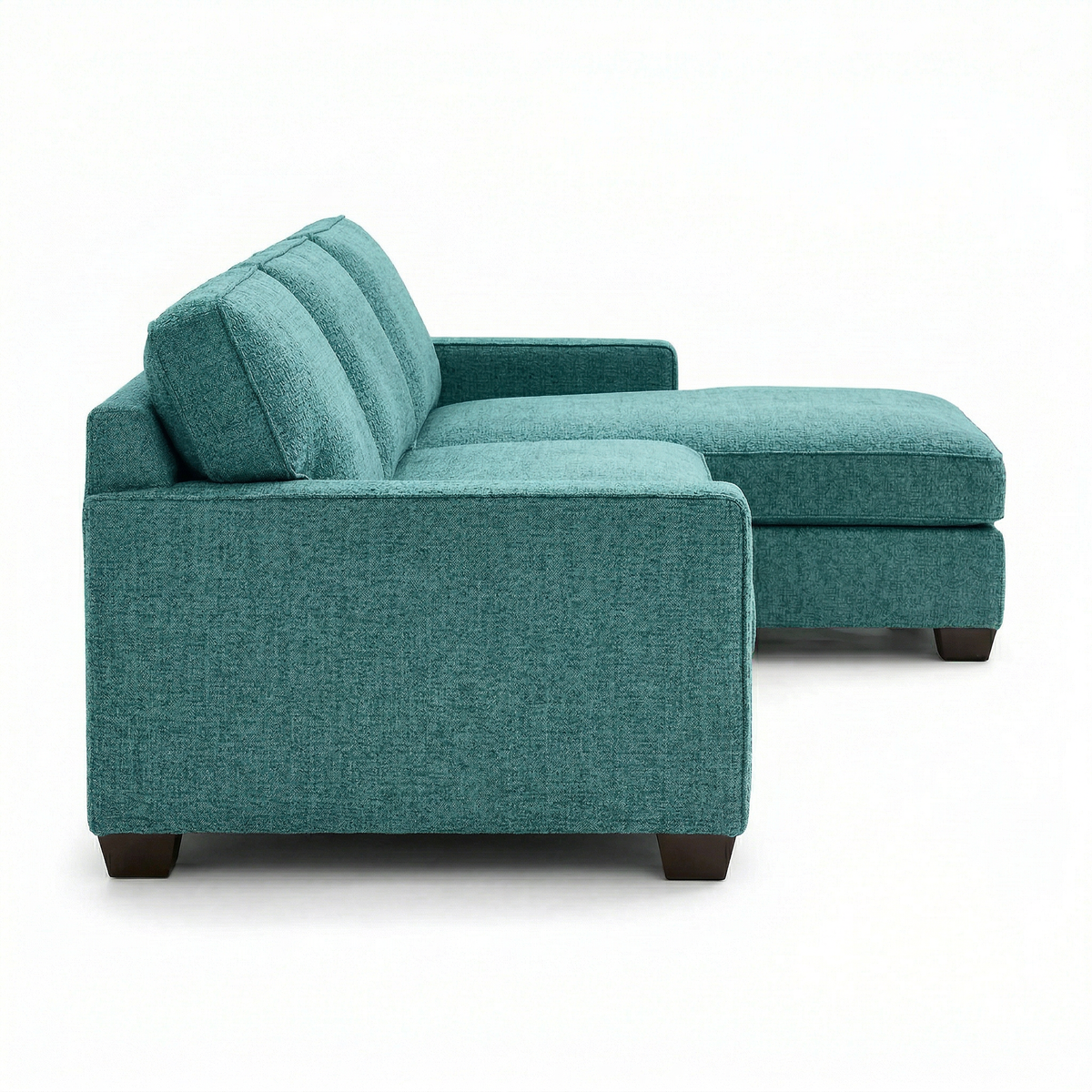 Clifford L-Shaped Sectional Sofa – Made in USA, 9 Fabric Options - Hepburn Emerald - Fabric (2)