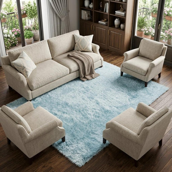 Sky Blue Area Rug | 9' x 14'