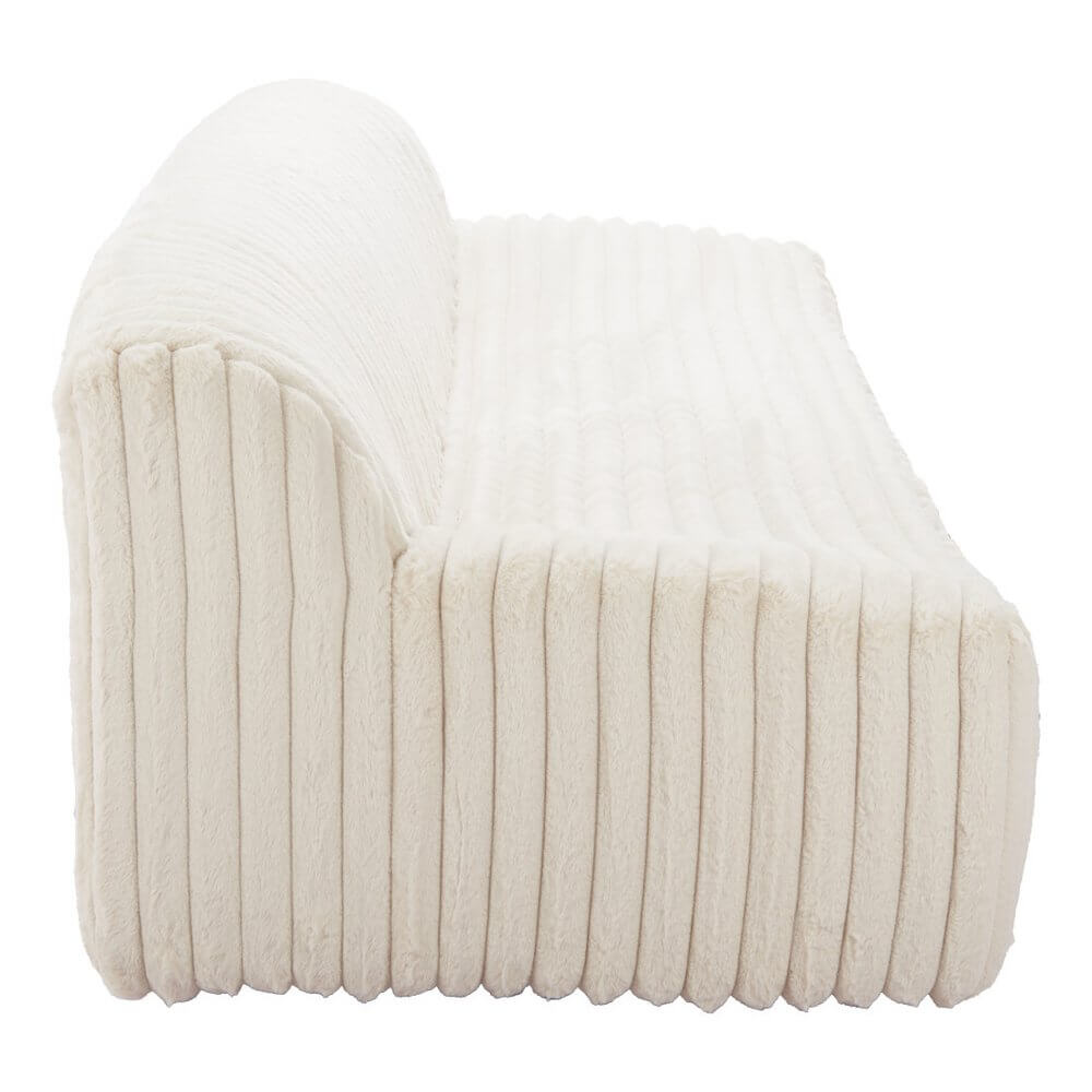 Willa Cream Faux Fur Sofa