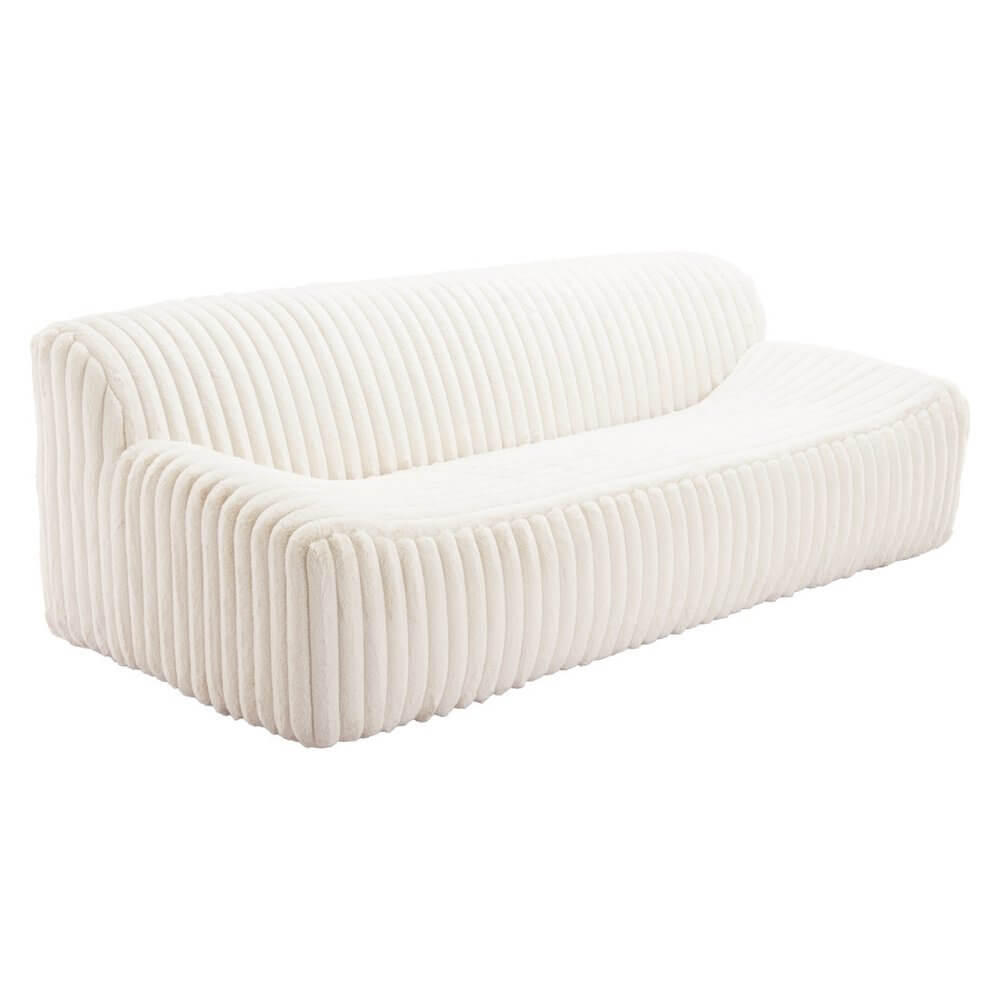 Willa Cream Faux Fur Sofa