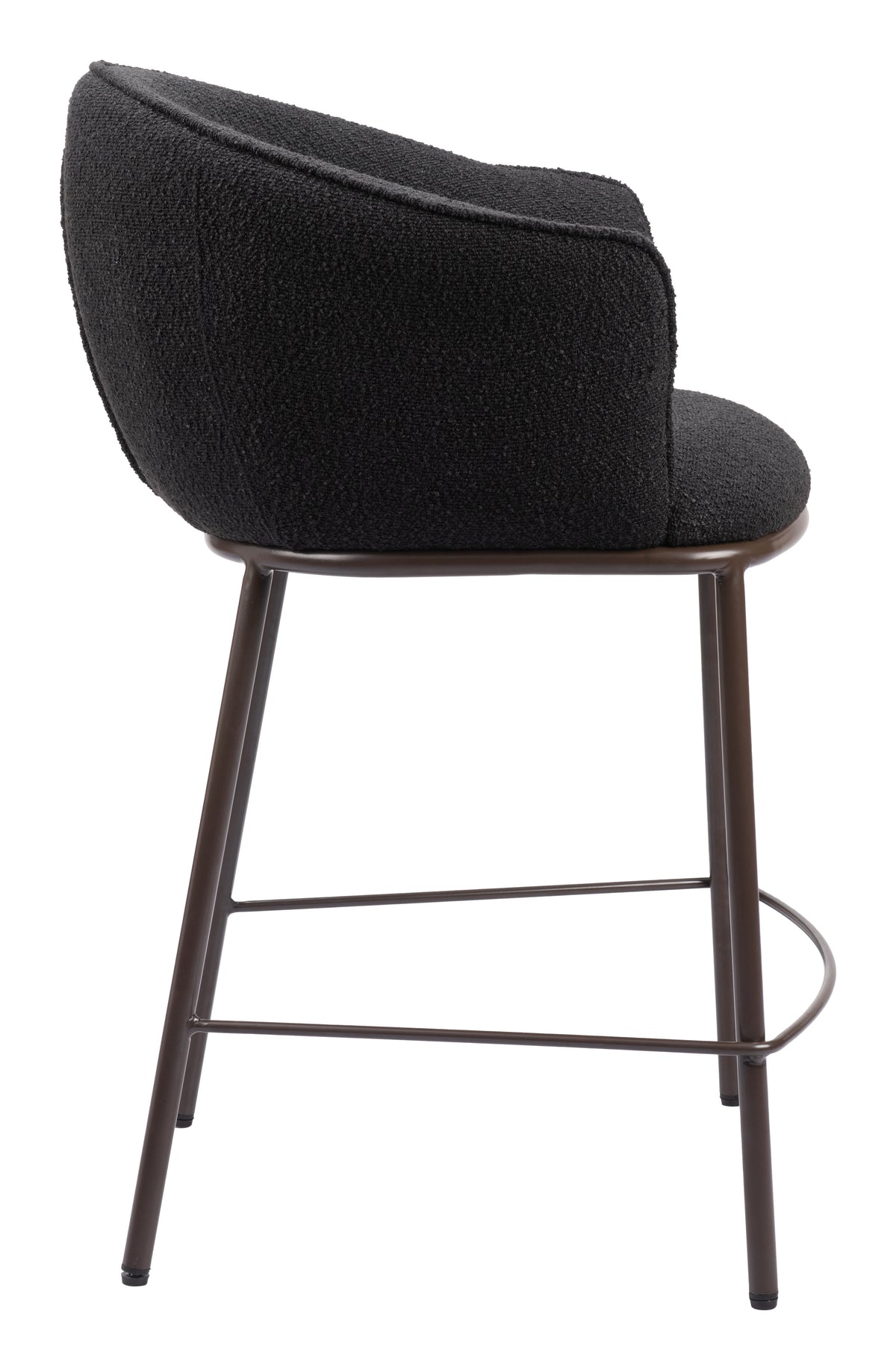 Essen Counter Stool in Black & Bronze