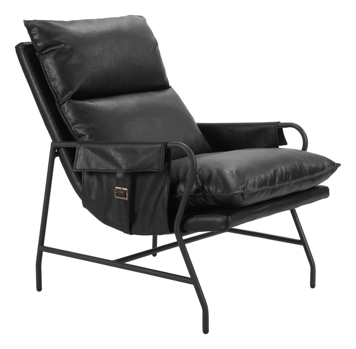 Halaus Black Accent Chair
