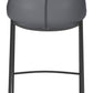 Magnus Counter Stool (Set of 2) in Dark Gray & Black