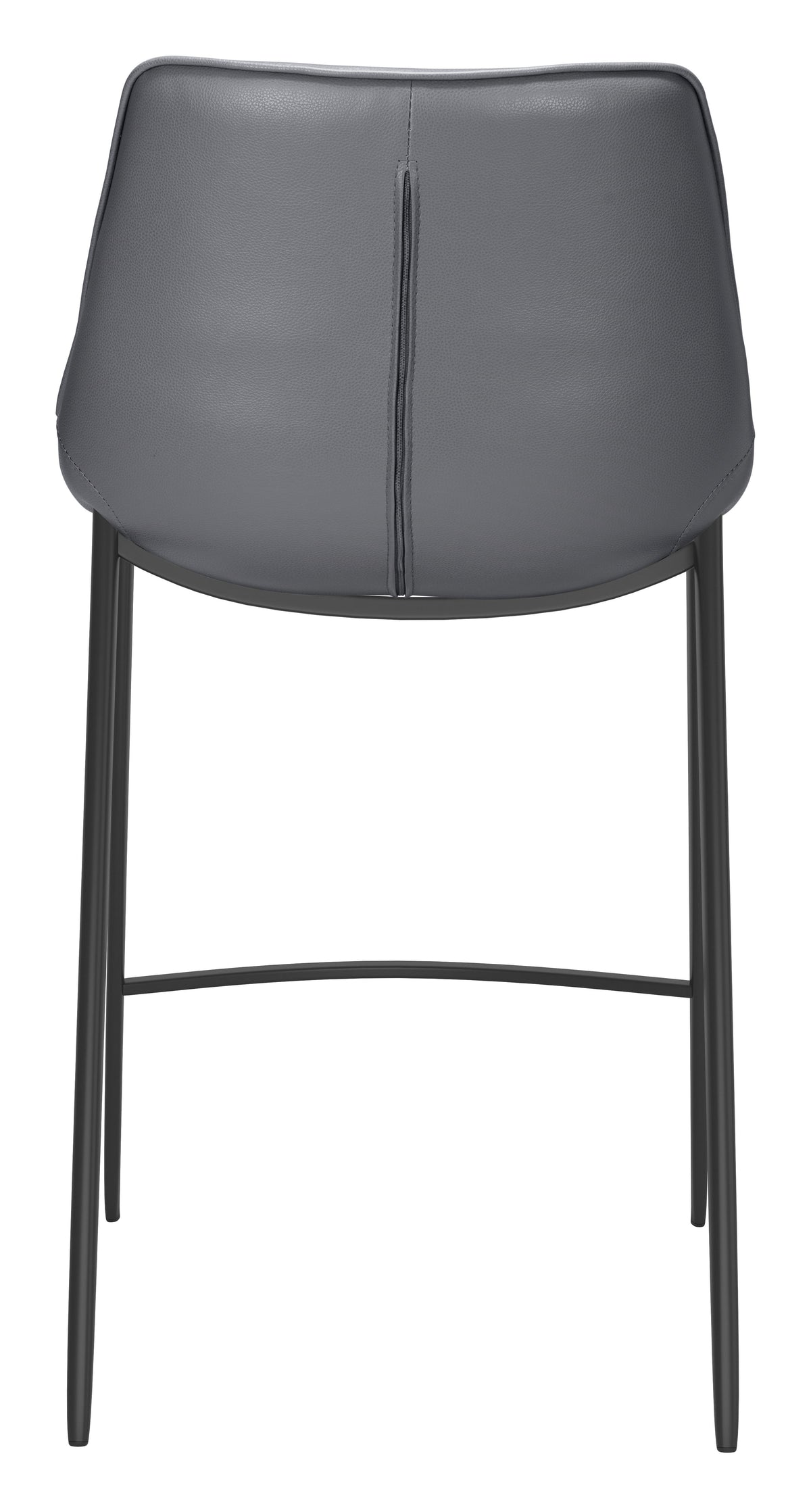 Magnus Counter Stool (Set of 2) in Dark Gray & Black