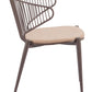Silues Taupe & Brown Dining Chair (Set of 2)