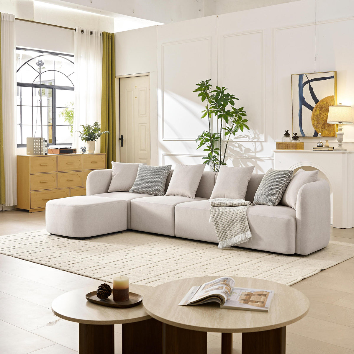 Gaia Velvet Modular Sectional