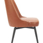 Keppel Swivel Dining Chair (Set of 2) in Brown