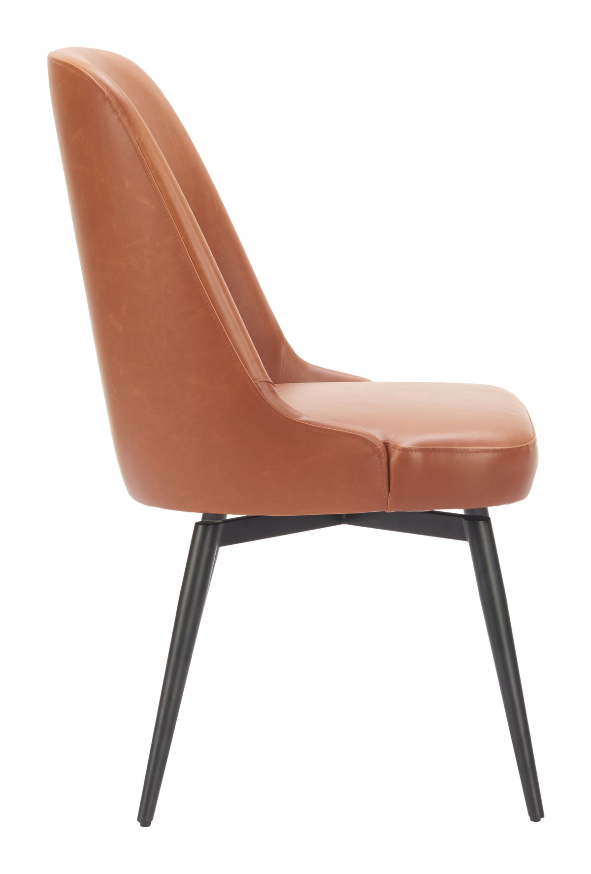 Keppel Swivel Dining Chair (Set of 2) in Brown