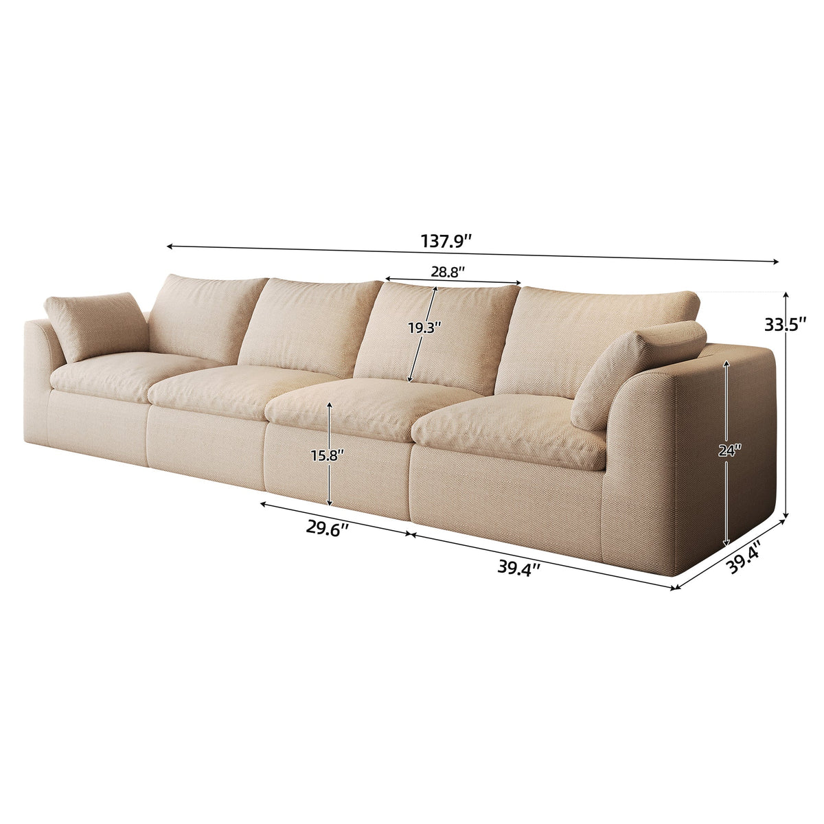 Pelham Cloud Modular Sectional