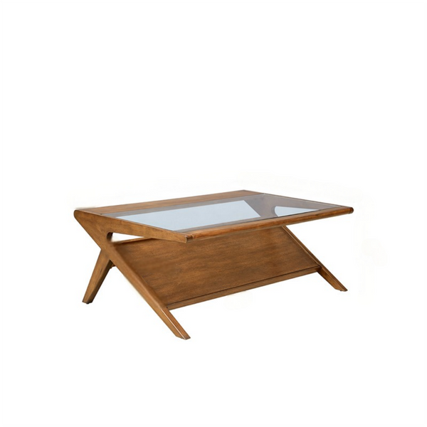 Galen Walnut Solid Wood Coffee Table