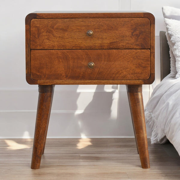 Roscoe Chestnut Solid Wood Nightstand – 17.7