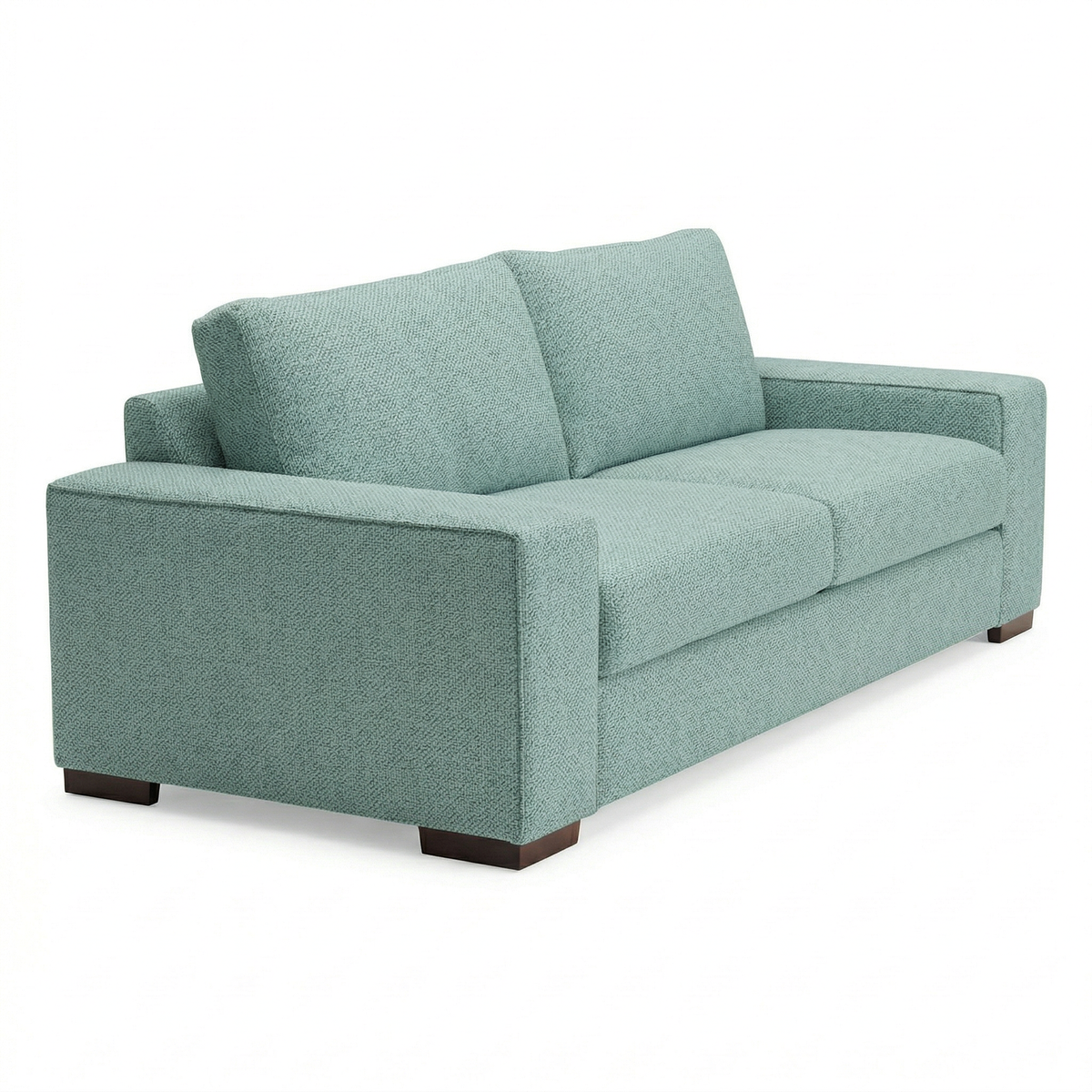 Modena Sofa 92" – Made in USA Square-Arm Sofa (7 Fabrics) - Leslie Robins Egg - Fabric (8)