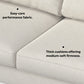 Ava MCM Cream Symmetrical Corner Sofa Sectional 102"