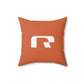 Spun Orange Polyester Pillow Revel Logo (4 Sizes)