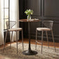 Silues Taupe & Brown Barstool (Set of 2)