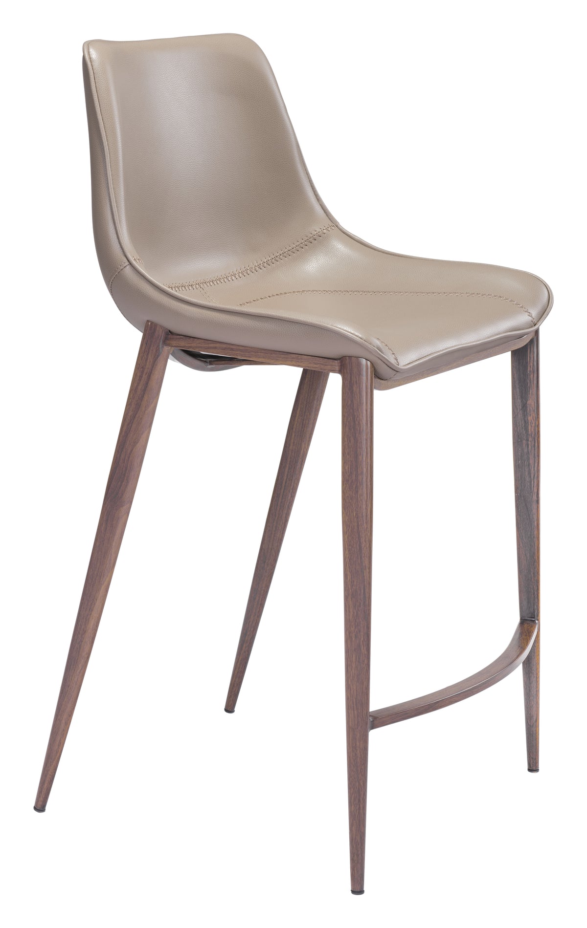 Magnus Counter Stool (Set of 2) in Brown & Walnut