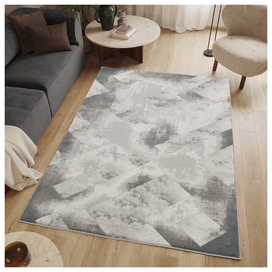 Gia 3D Geometric Area Rug