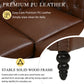 Calder Faux Leather Sectional – 85" L-Shaped 4-Seater with Storage Ottoman (2 Colors)