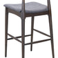Tuzka Gray & Espresso Barstool (Set of 2)
