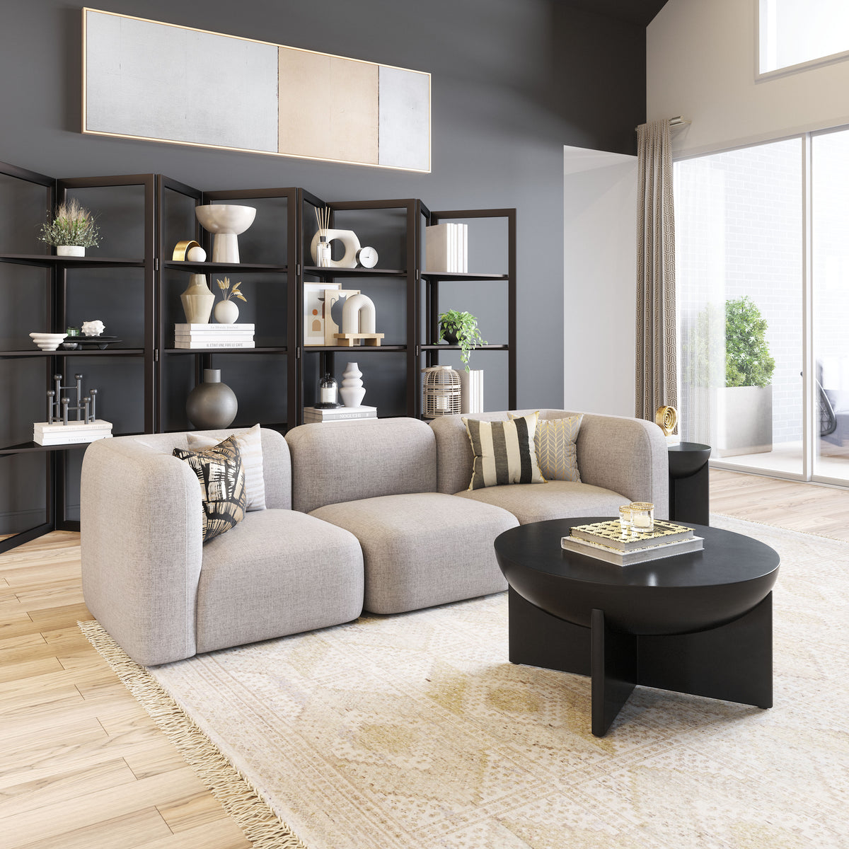 Biak Gray Middle Chair
