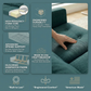 Talmadge Velvet Sofa – 92" Classic American Sofa - Velvet Antique Peacock - Velvet (11)