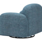 Cleo Blue Swivel Chair