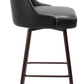 Keppel Swivel Barstool in Black & Bronze