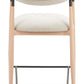 Equinox Oyster Gray & Natural Counter Stool