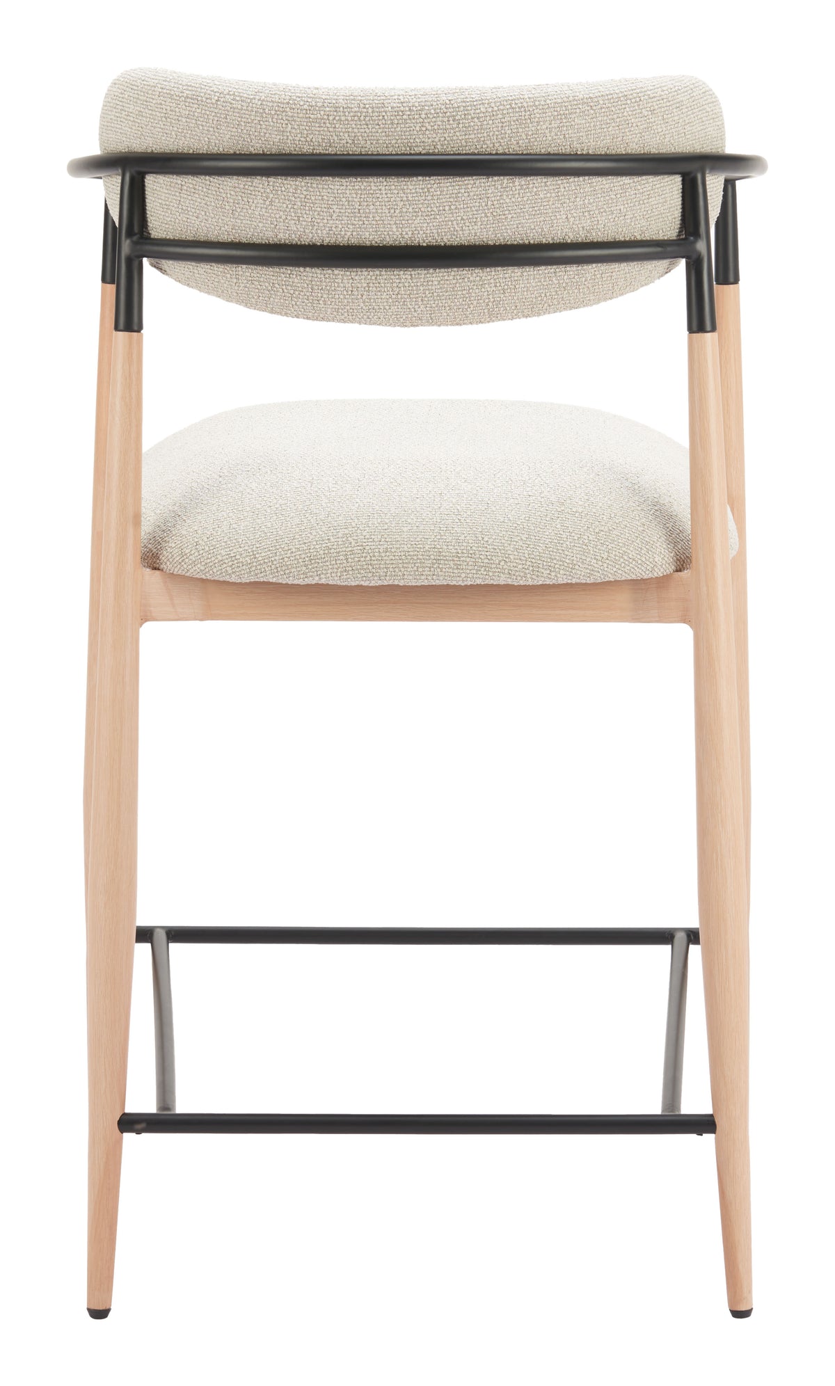 Equinox Oyster Gray & Natural Counter Stool