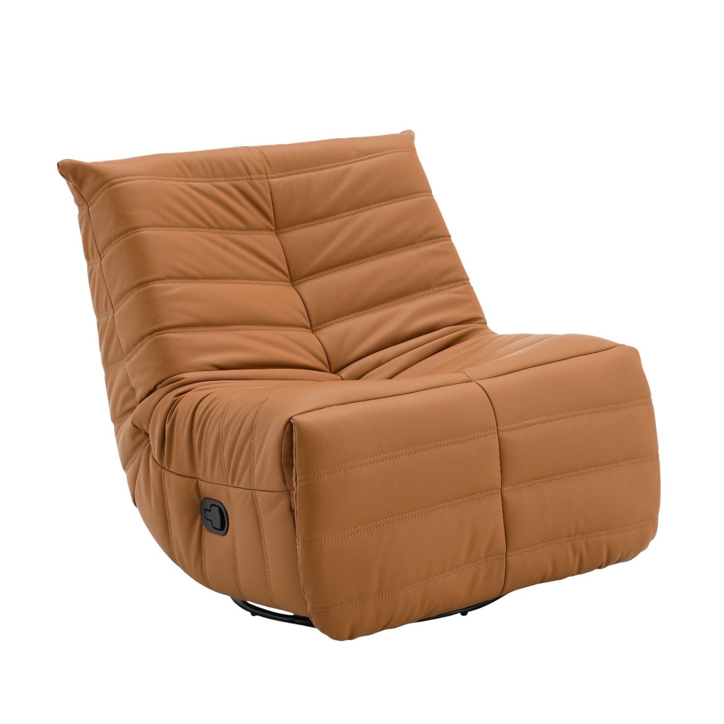 Brielle Orange Faux Leather Recliner – 32"W Recliner