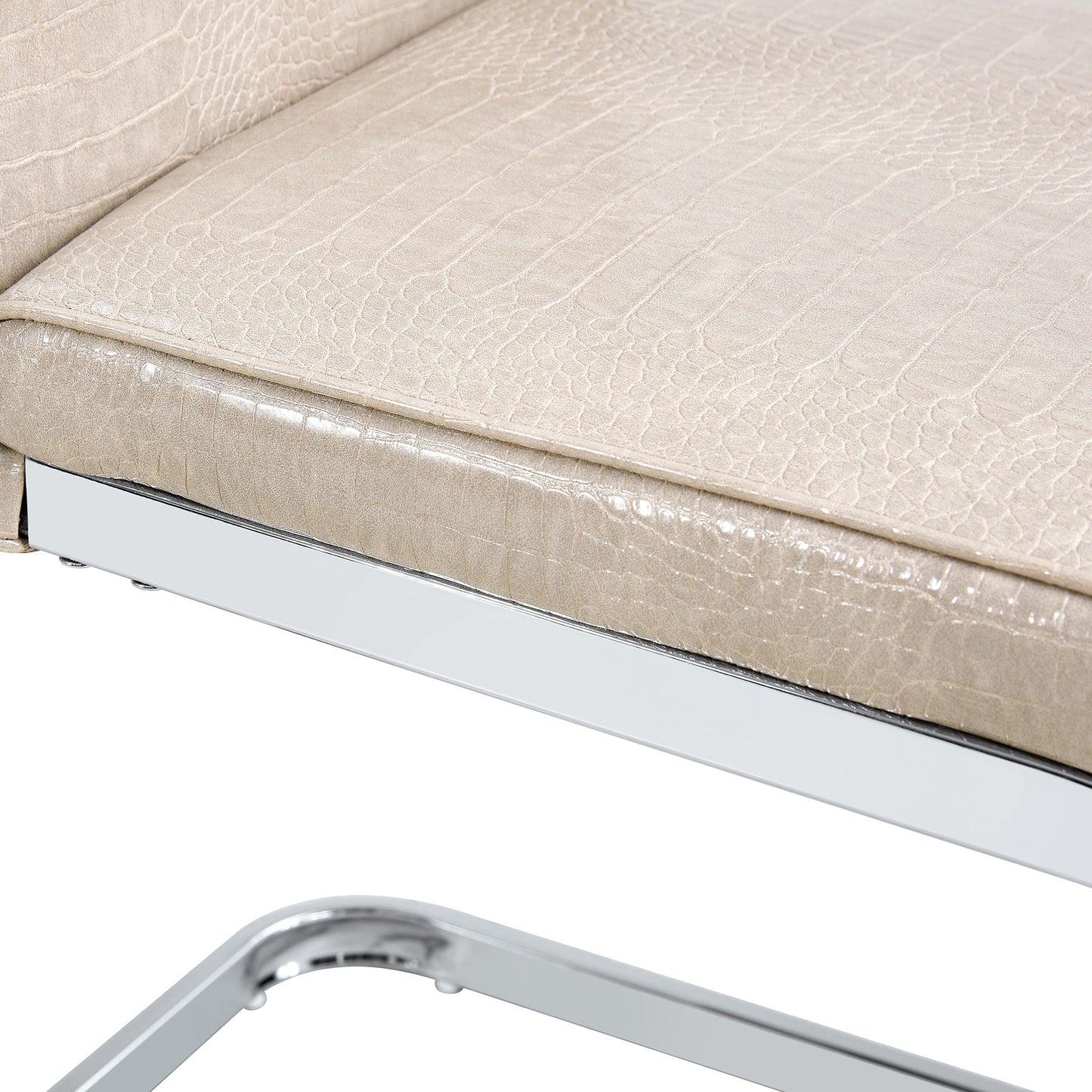 Kinsey Beige, Electroplated Legs, Set of 2