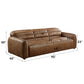 Rafer Genuine Top-Grain Leather Sofa 95" | Cocoa Modern Industrial Leather Sofa