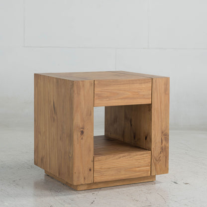 Harlan Oak Synthetic Wood End Table