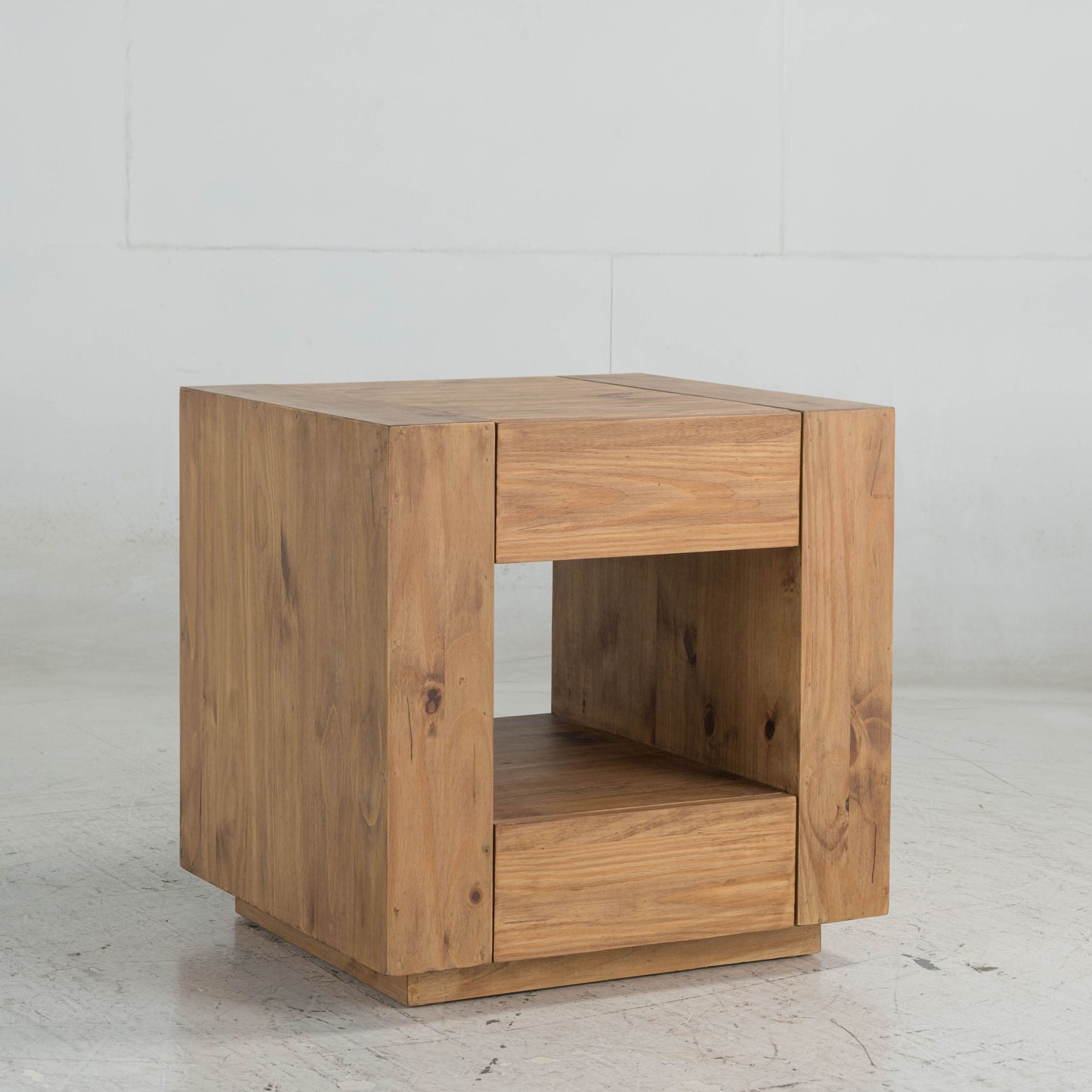 Harlan Oak Synthetic Wood End Table