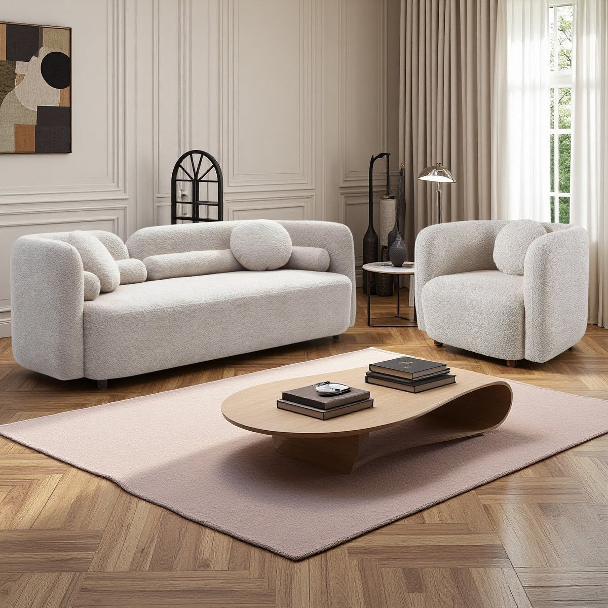 Gethin Boucle Sofa Set