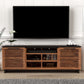 Graceland Solid Wood TV Stand Console, Black with Bourbon Finish 85" - Revel Sofa 
