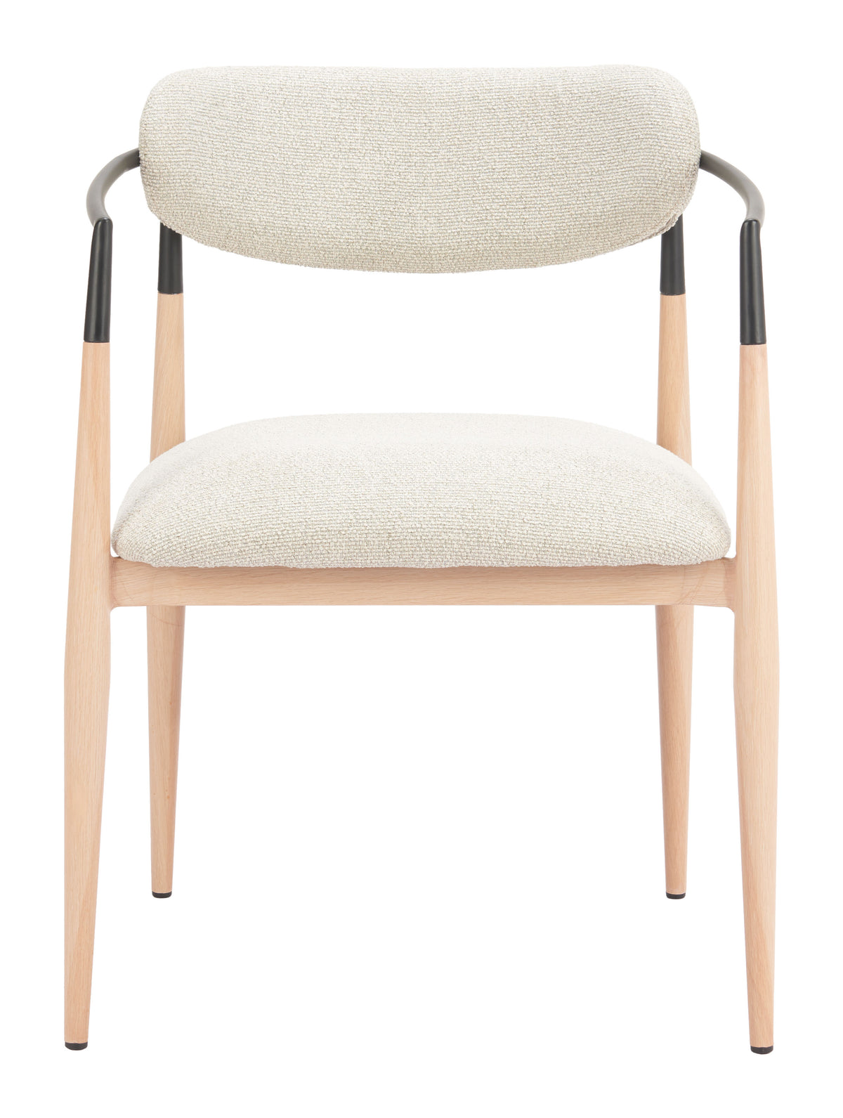 Equinox Oyster Gray & Natural Dining Chair