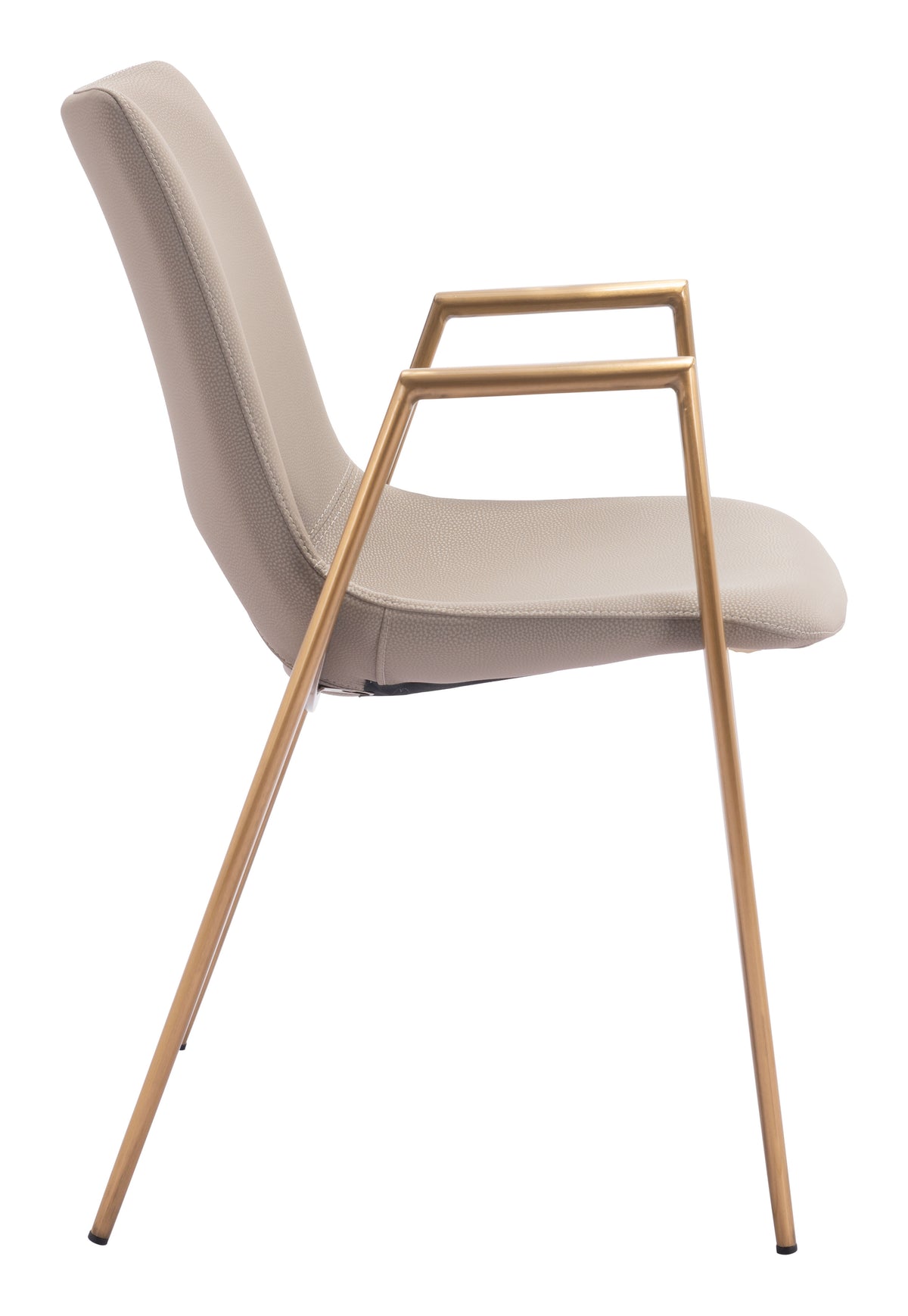 Desi Dining Chair (Set of 2) in Beige & Gold