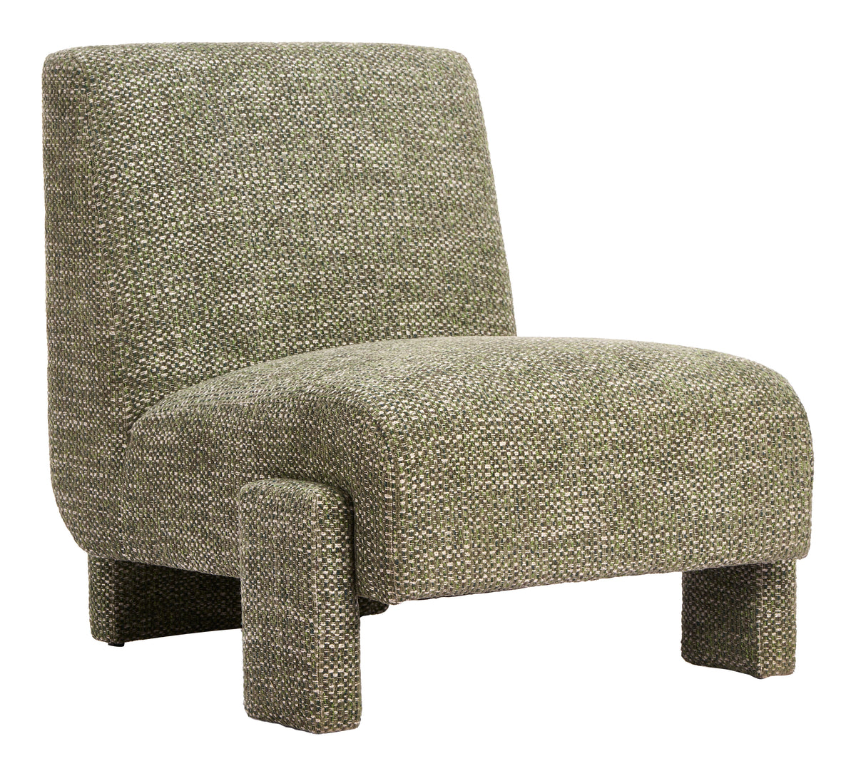 Orleen Checker Green Accent Chair