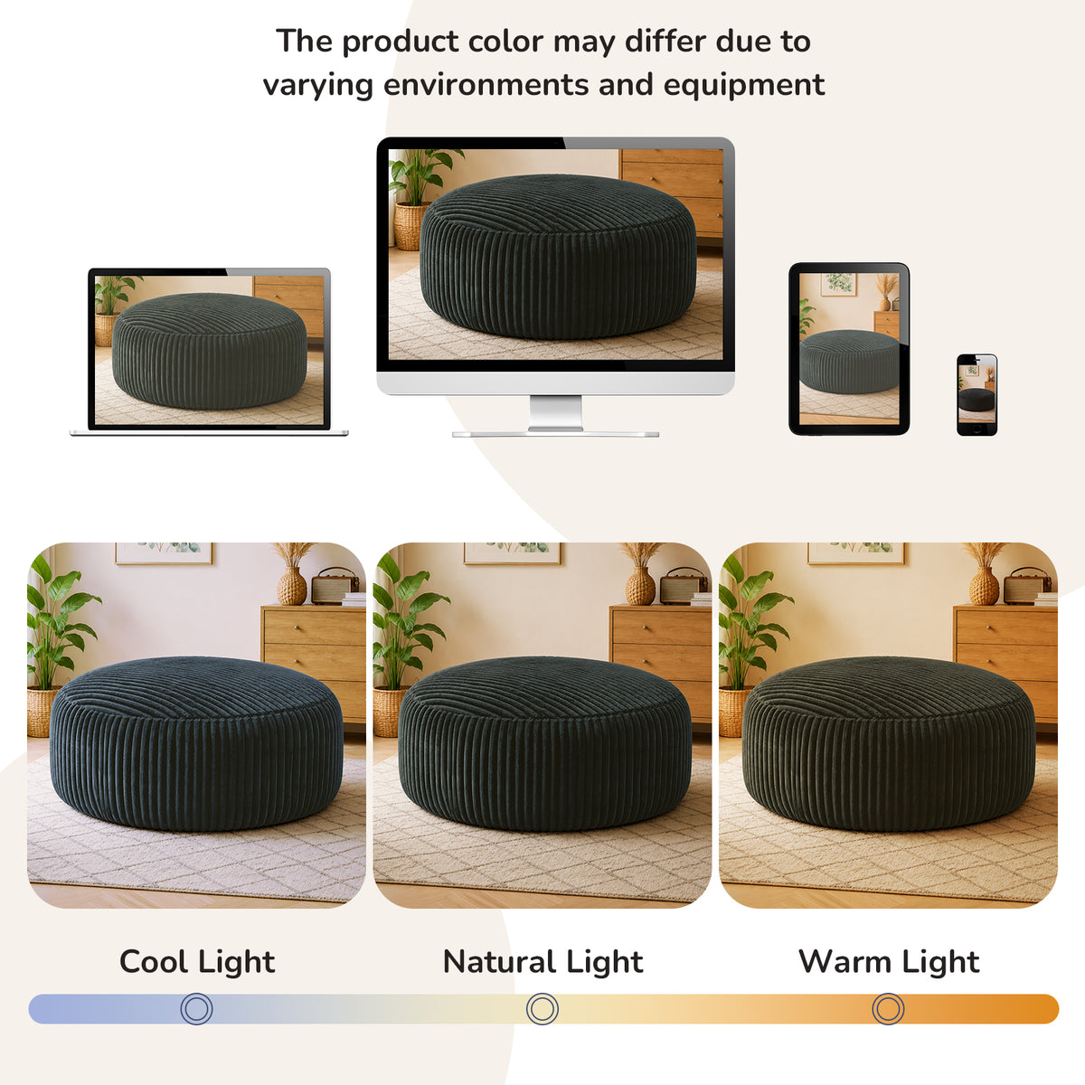 Selwyn Corduroy Bean Bag Chair