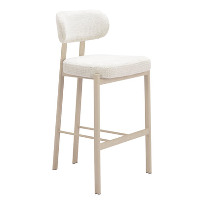 Aurea Light Gray Barstool (Set of 2)