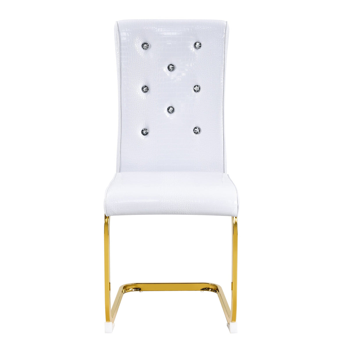 Kinsey White, Gold Legs, Set of 4