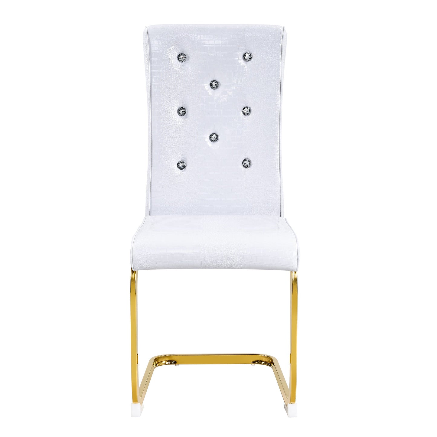Kinsey White, Gold Legs, Set of 4