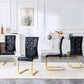 Kinsey Black, Gold Legs, Set of 2
