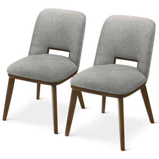 Mercer Fabric Dining Chair in Light Grey