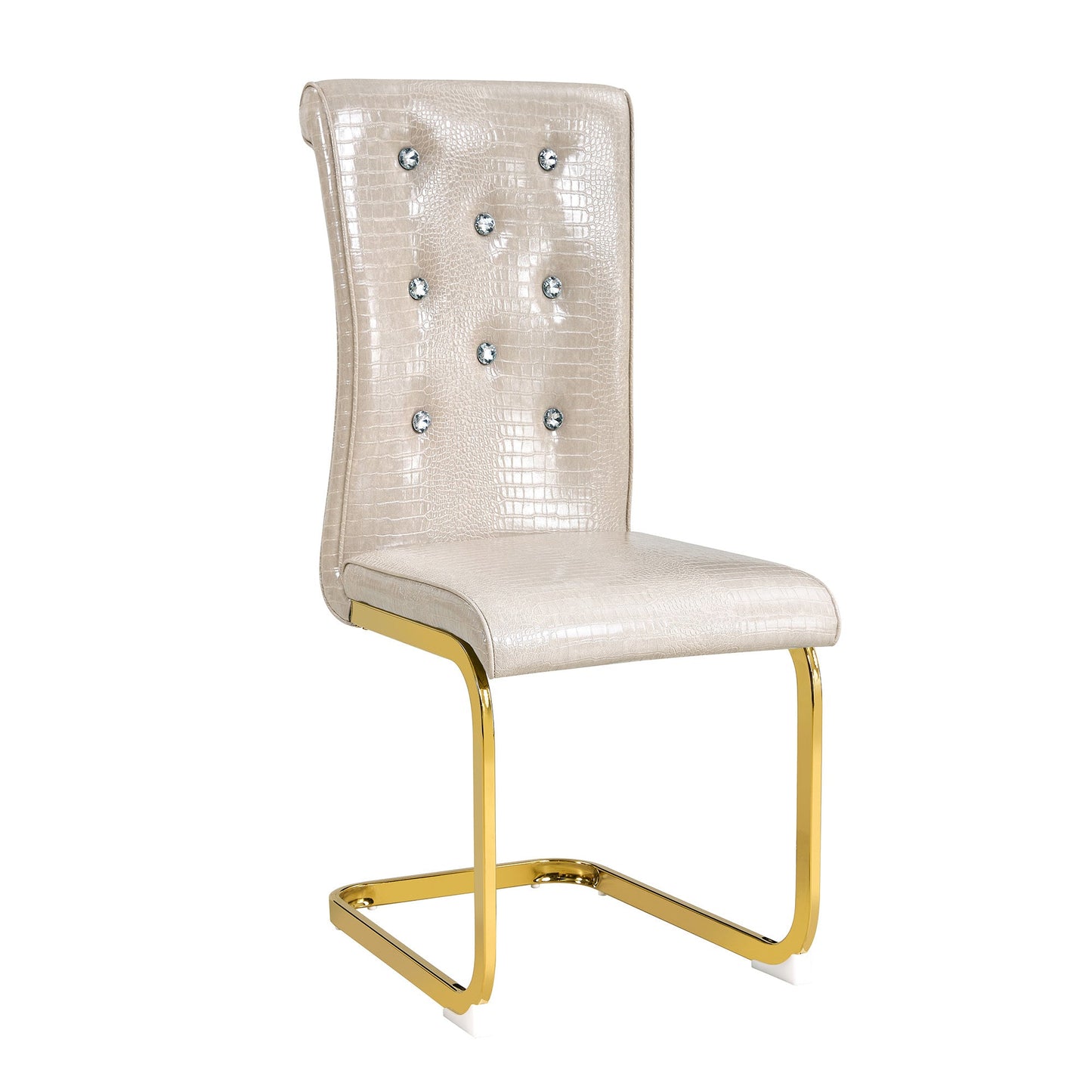 Kinsey Beige, Gold Legs, Set of 4