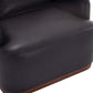MCM PU Leather Swivel Barrel Accent Chair (3 Colors)